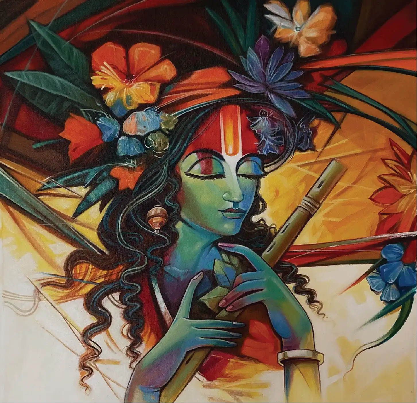 Krishna with Flute — Concept Art